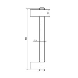 Ручки-скобы APECS HC-1001-32/250-400 GR серый