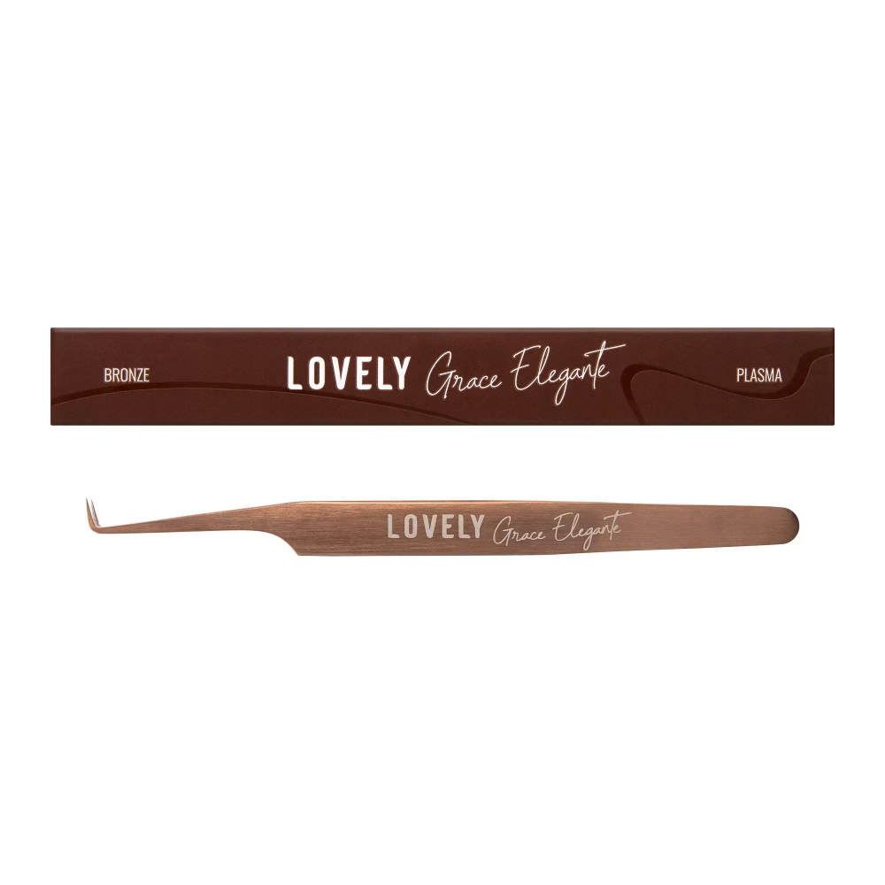Пинцет с лазерной заточкой Г 5 мм Grace Elegante Bronze Lovely