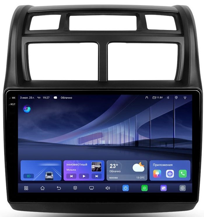 Магнитола для KIA Sportage 2008-2010 - Kuberg QLed+2K, Android 14, TS105, Быстрейшая, CarPlay, SIM-слот