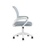 Кресло офисное TopChairs Simple SN серый пластик белый
