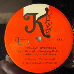 Винтажная виниловая пластинка LP Offenbach Жак Оффенбах, With City Of Birmingham Symphony, Conducted By Louis Fremaux, Offenbach Overtures Увертюры (США 1973)