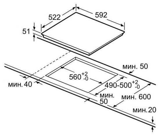 Индукционная варочная панель Bosch PVQ611FC5E, черный