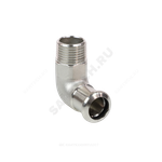 Угольник сталь нерж AISI 316L 90гр Дн 15х1/2" Ру16 пресс/НР Inoxpres RM 197102015
