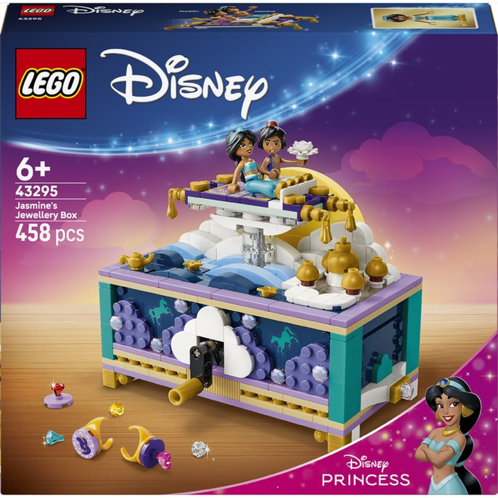 Конструктор Лего Дисней Шкатулка с украшениями Жасмин 43295 | LEGO Disney Princess Jasmine’s Jewelry Box 458 деталей 6+