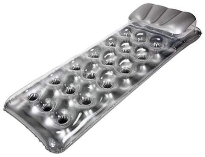 Матрас надувной «Бар» с подстаканниками Intex 58894, серебристый