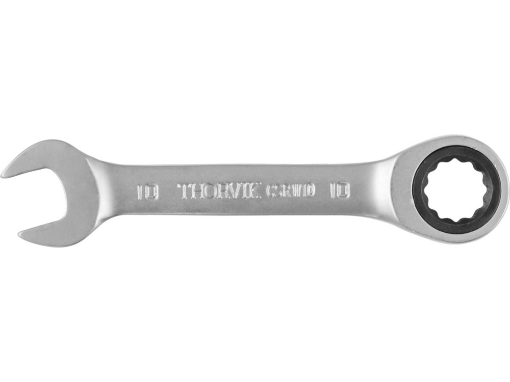 CSRW10 Ключ гаечный комбинированный трещоточный короткий, 10 мм
