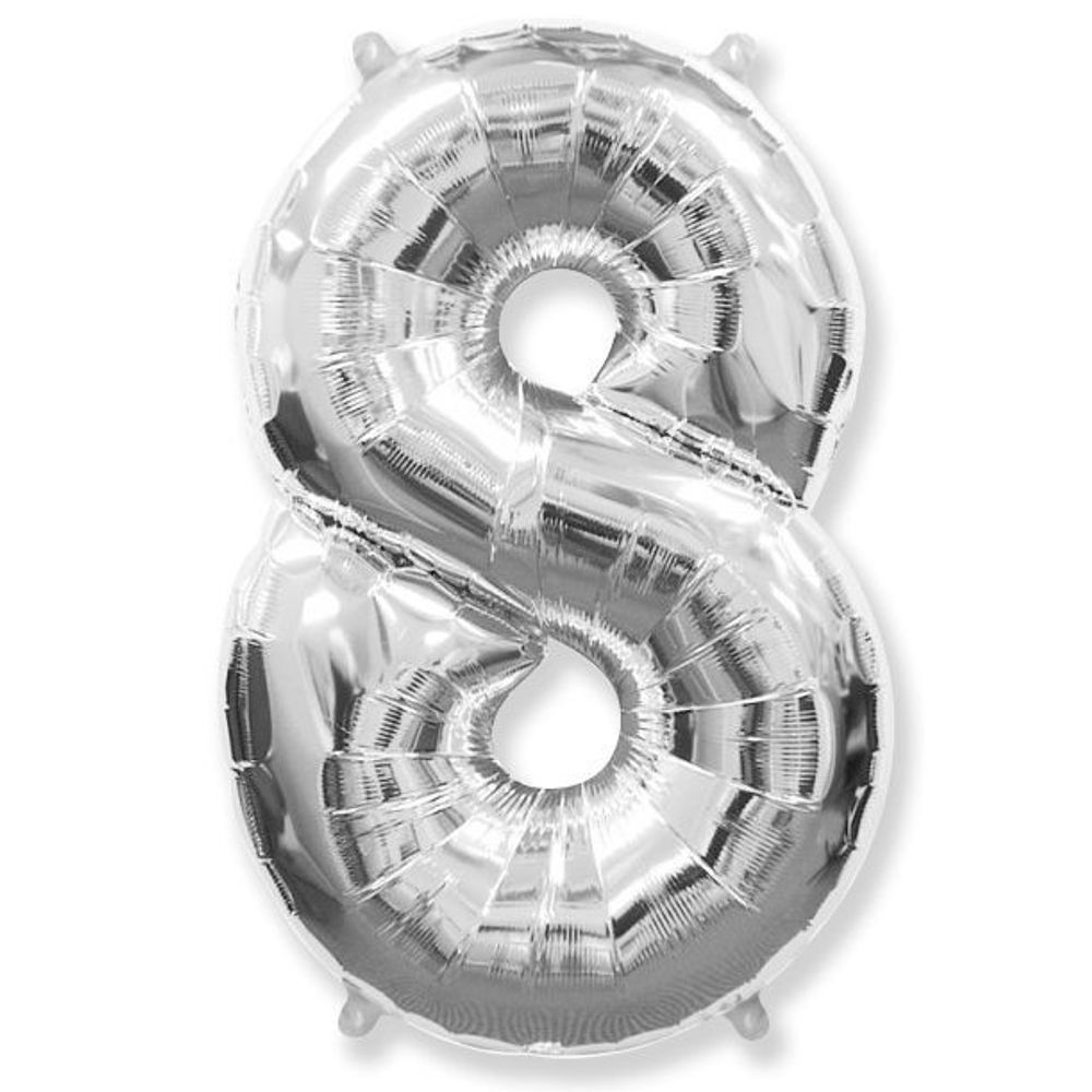 Цифра 8 серебро 32" К