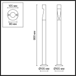 Ландшафтный светодиодный светильник Odeon Light FRANKIE 7206/5GLA