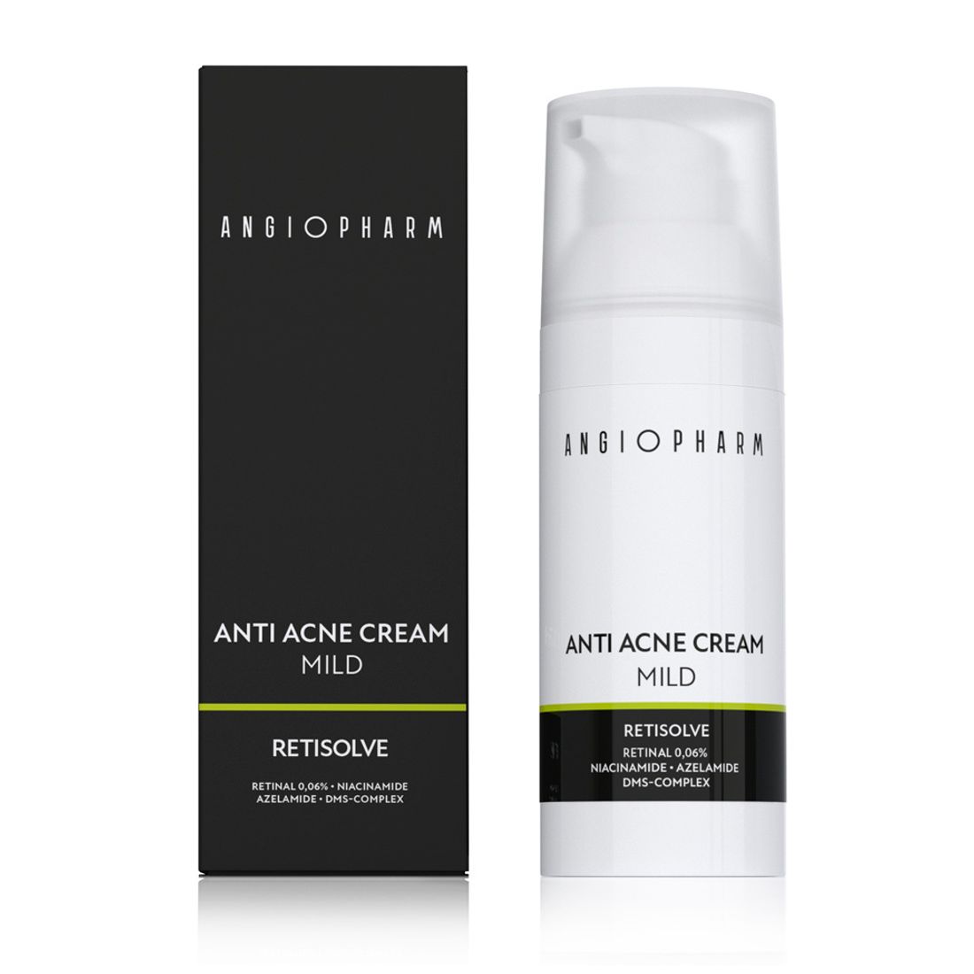 Крем для проблемной кожи с ретиналем ANGIOPHARM Anti Acne Cream Mild 50мл