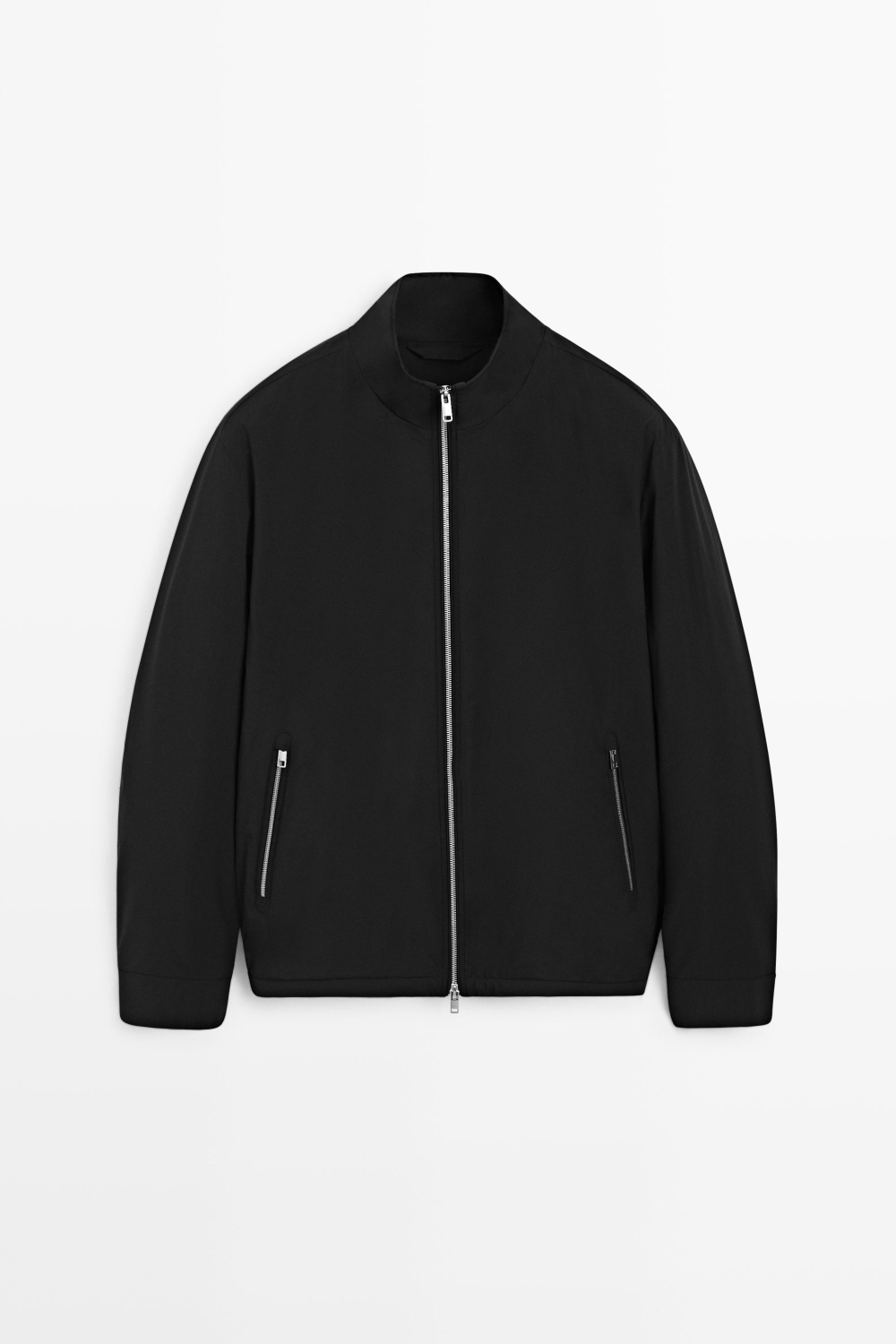 Massimo Dutti Техническая куртка с карманами, черный