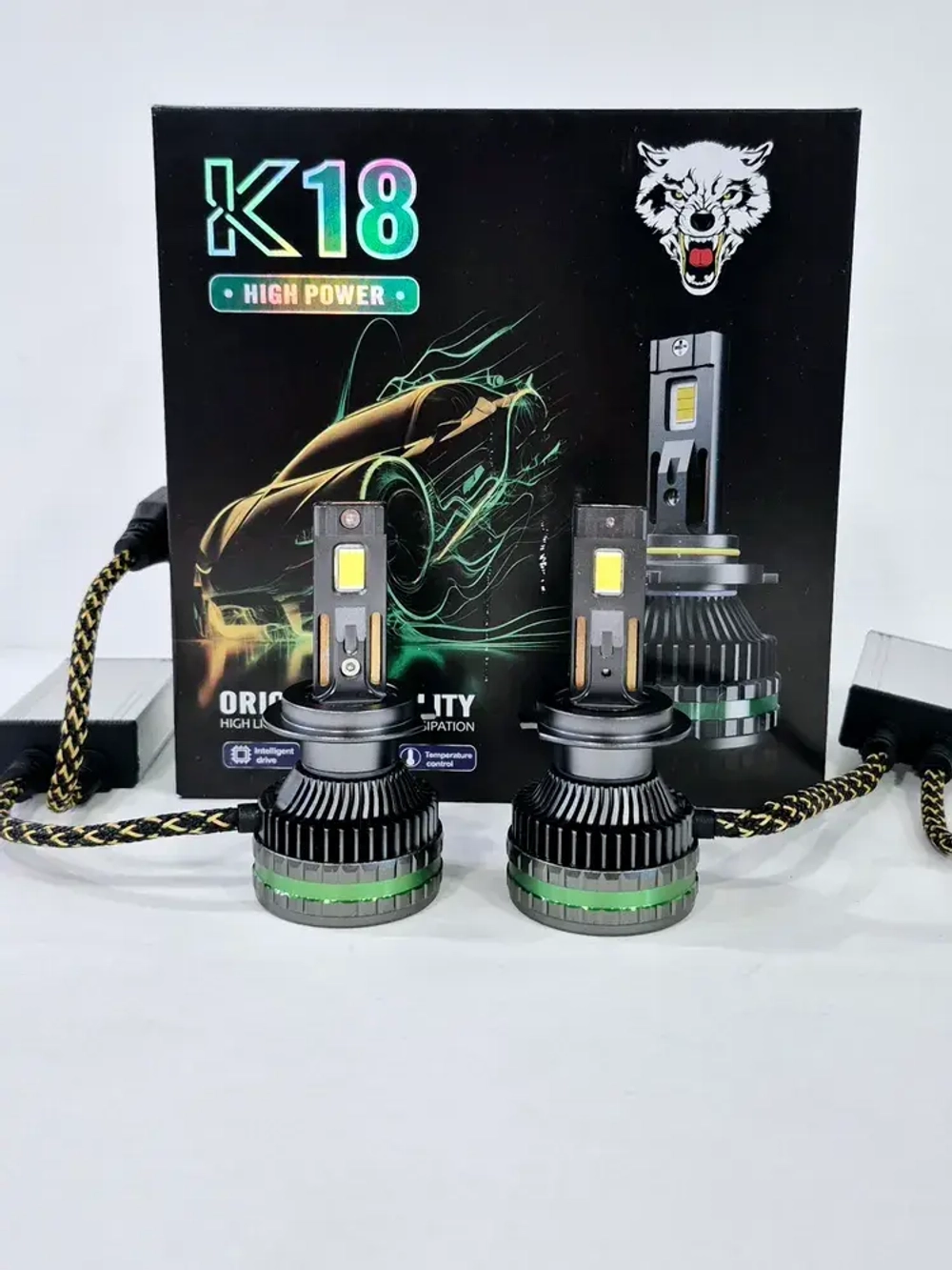 H7 (LED) / Светодиодные (H7) лампы, K18 High Power, 300 Вт - 12-24 вольт (2 шт. / комплект) НЕ
