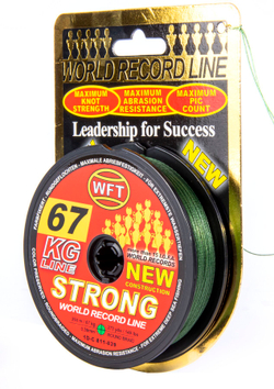 Леска плетёная WFT KG STRONG Green 250 м, 0,39 мм
