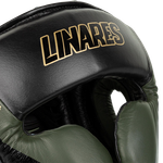 Боксерский шлем Venum Proboxing Cheek Headgear Linares Edition Khaki/Black/Gold
