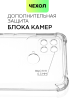 Чехол BROSCORP для Poco C40 оптом (арт. XM-PC40-HARD-TPU-TRANSPARENT)
