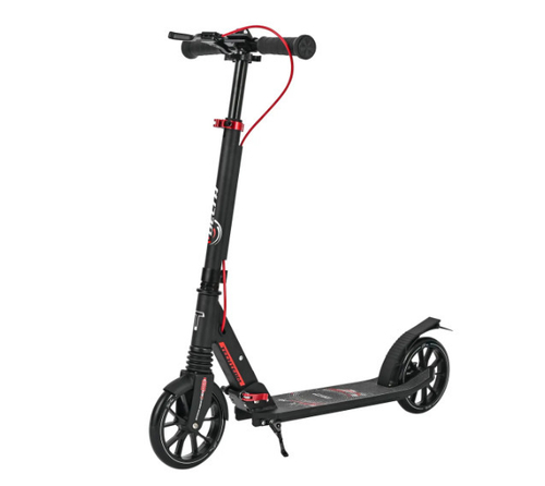 Самокат Tech Team Delta black-red 1/4 чёрный/красный