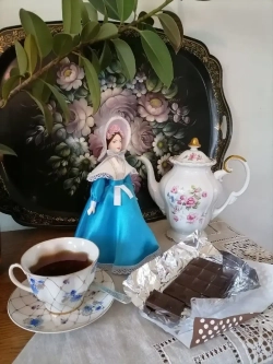 Кукла коллекционная Барышня в летнем платье 19 века