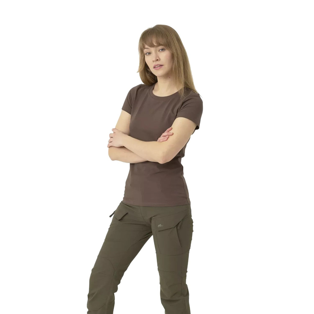 Футболка женская Helikon-Tex T-shirt Slim Organic Earth Brown