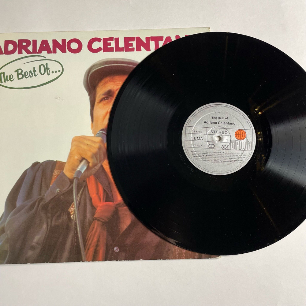Винтажная виниловая пластинка LP Adriano Celentano The Best Of (Germany 1979)