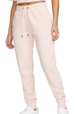 Женские теннисные брюки Nike NSW Essential Pant Regular Fleece W - atmosphere/white