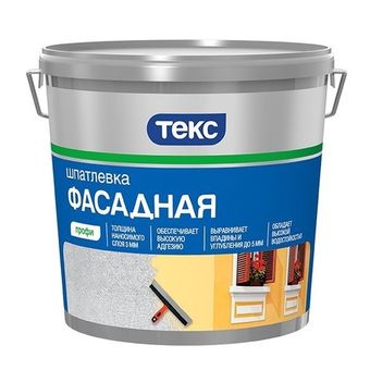 Шпатлевка фасадная акрилатная Текс Профи 5 кг