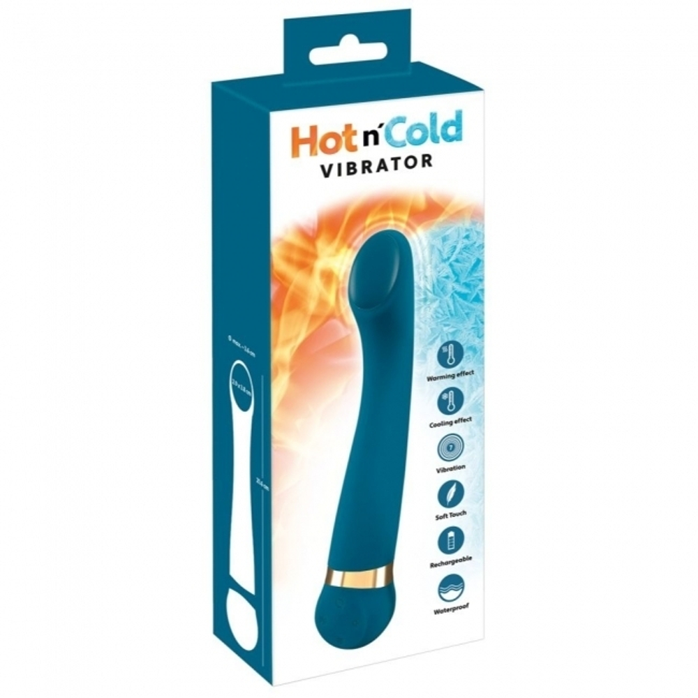 Вибромассажер с температурными режимами Hot &amp, Cold бирюзовый (Цвет: бирюзовый)