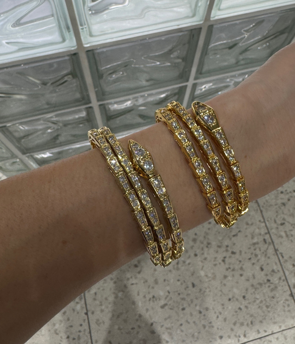 Браслет ЗМЕЯ vintage gold
