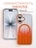 Чехол накладка iPhone 16 6.1" Gurdini Ocean Case (6) Transparent оранжевый