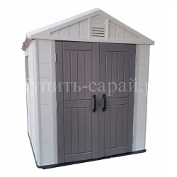 Садовый пластиковый сарай HouzBlock Comfort-2 7,5x7,5