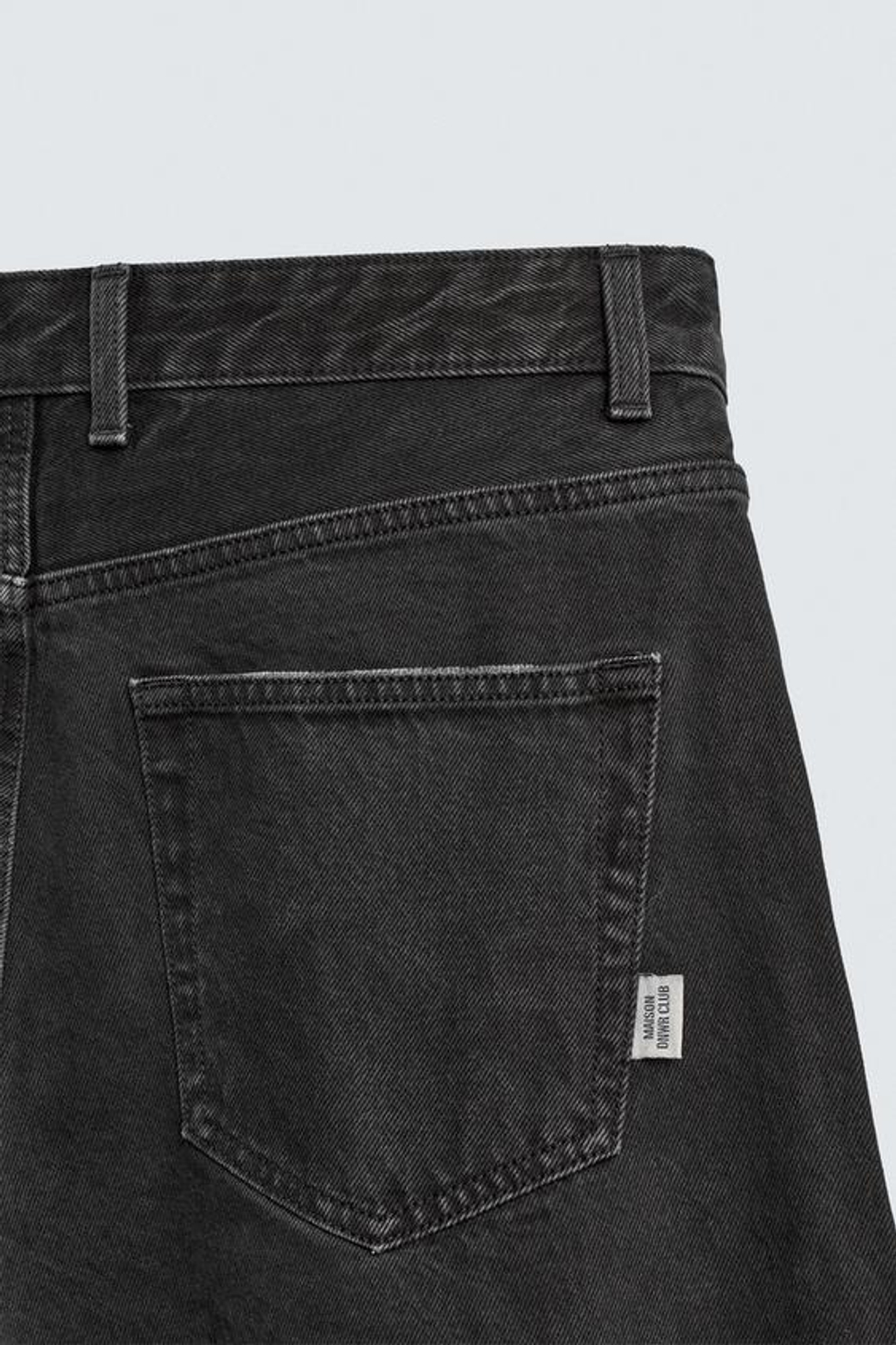 ZARA БРЮКИ BARREL FIT, ЧЕРНЫЙ