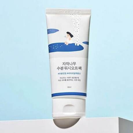 Увлажняющая маска с 52% берёзового сока Round Lab Birch Juice Moisturizing Wash Off Pack, 80мл