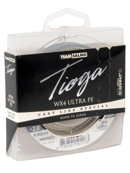 Леска плетёная Team Salmo TIOGA Silver Grey 150/024