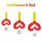 Твистер Helios Credo Double Tail 2,95"/7,5 см Acid lemon & Red 7шт. (HS-12-029)