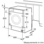 Встраиваемая стирально-сушильная машина Bosch WKD28542EU