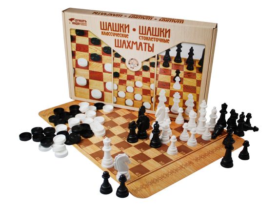 Игра "Шашки классические, Шашки стоклеточные, Шахматы"