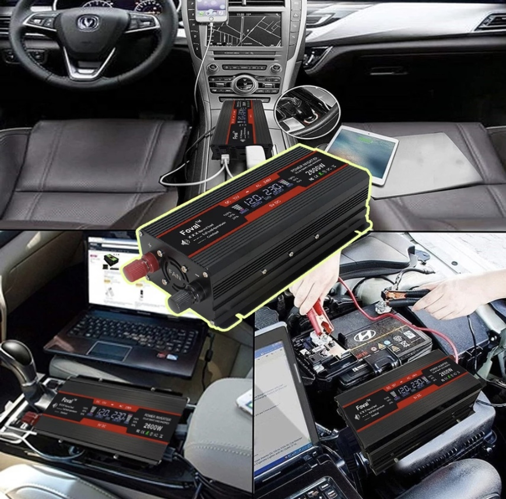 Инвертор 12V-220V 5000W б/накл Lvyuan