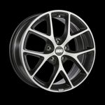 Диск колесный BBS SR 8x18 5x112 ET52 CB82.0 volcano grey/diamond cut