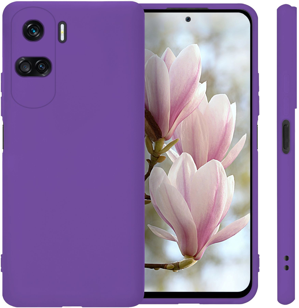 Мягкий Soft Touch чехол из силикона для HONOR 90 LITE с бархатной подкладкой