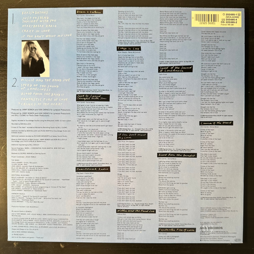 Kim Carnes - View From The House (Германия 1988г.)