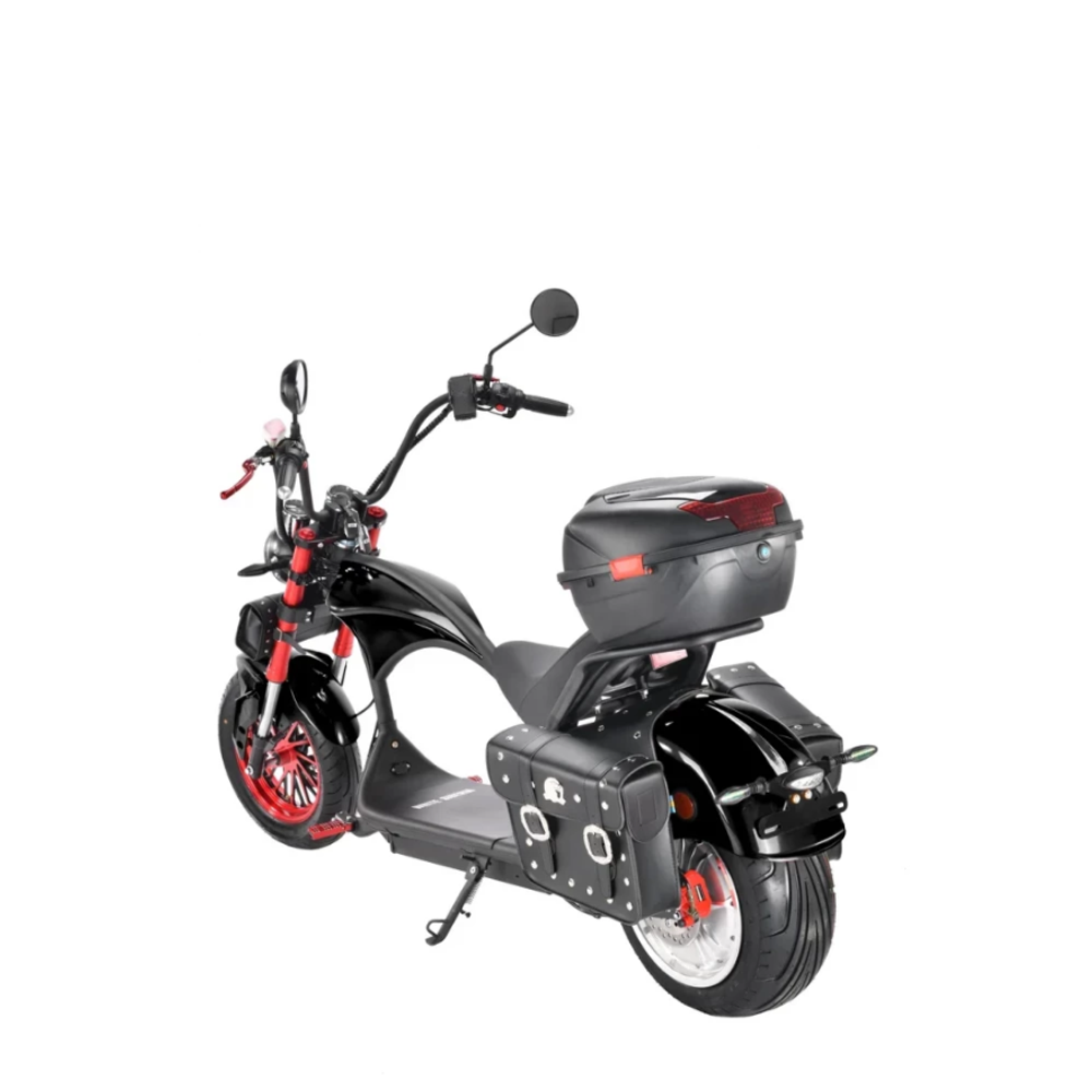 Электроскутер Citycoco WHITE SIBERIA Wild Wheel 3950W Черный