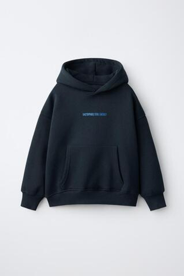ZARA ХУДИ С ПАЙЕТКАМИ И КРЫЛЬЯМИ, МОРСКОЙ СИНИЙ
