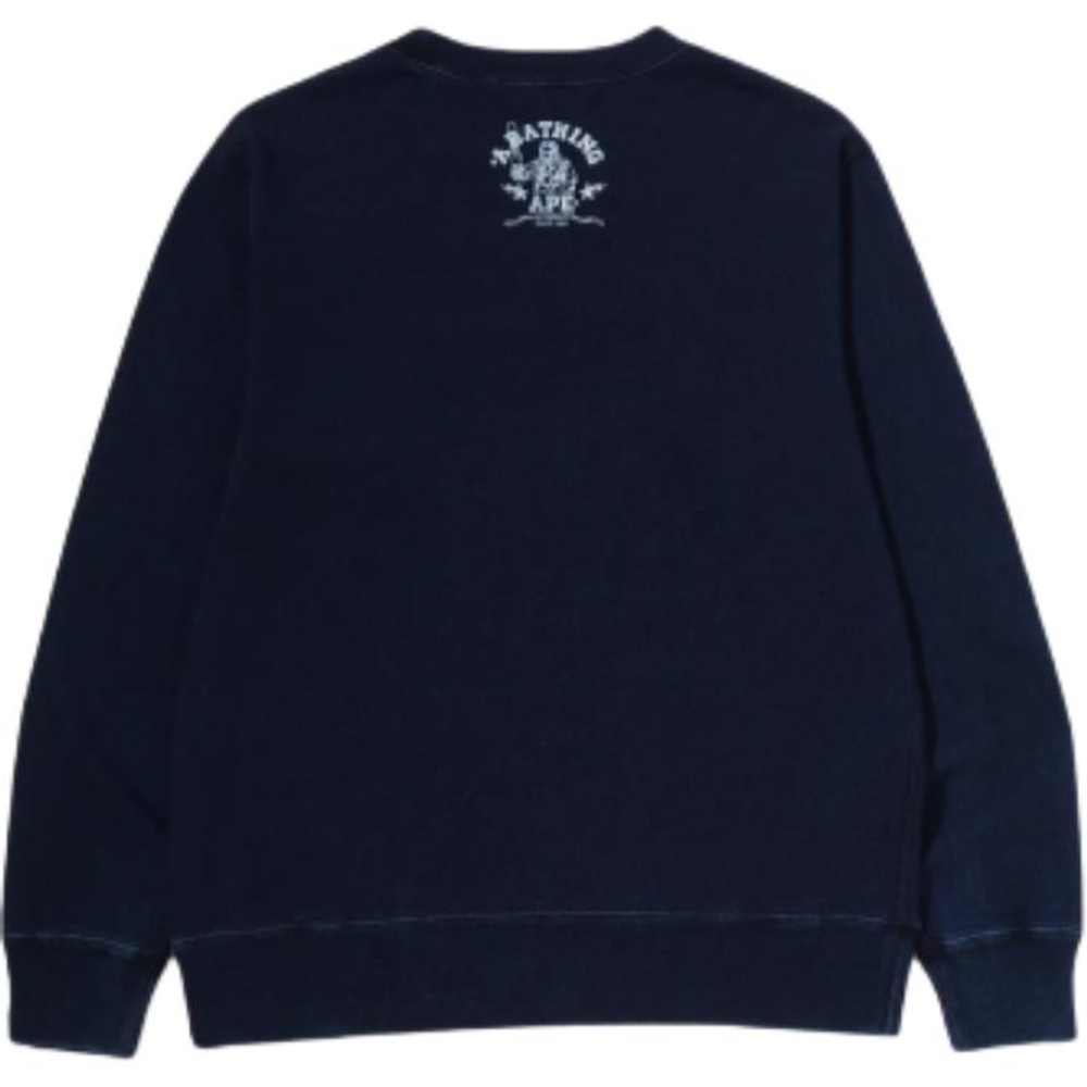 A Bathing Ape Bathing Ape Sweatshirts Long Sleeved Moderate No Fleece Lined Pullover Regular Edition 1m22 113 002