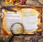 Книга-игра поисковый квест "Тайна пиратского клада", 22 страницы