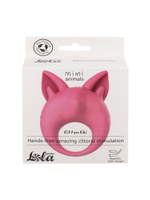 Перезаряжаемое кольцо для клиторальной стимуляции MiMi Animals Kitten Kiki Pink 7200-01lola