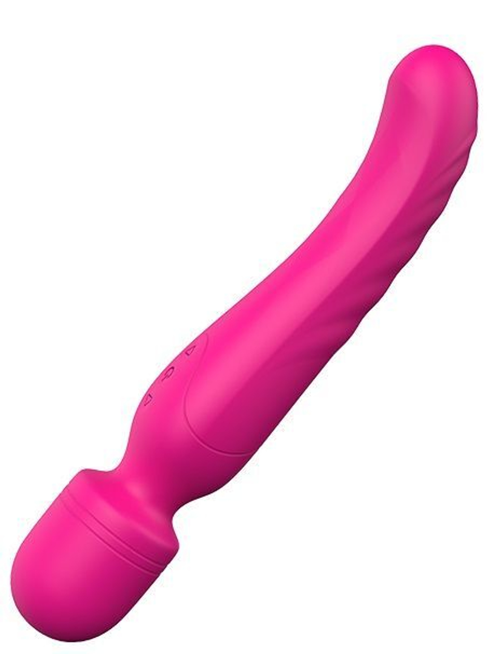 Ярко-розовый жезловый вибратор Heating Bodywand с нагревом - 23,2 см. (Цвет: ярко-розовый)