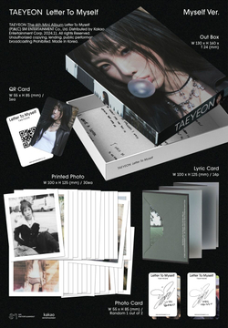 Альбом TAEYEON - Letter To Myself 6th Mini Album MYSELF (Smart Album) Version
