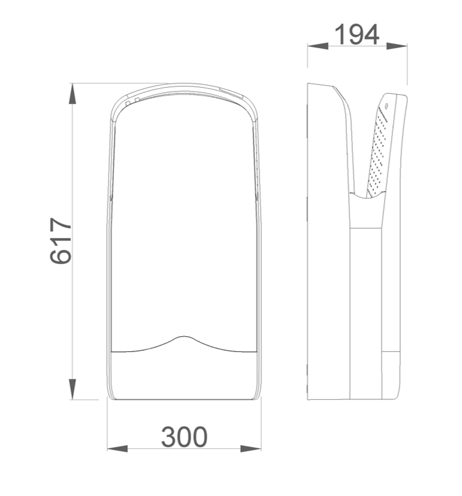 Сушилка погружная 1760 W ABS V-JET NOFER 01303.N чёрный