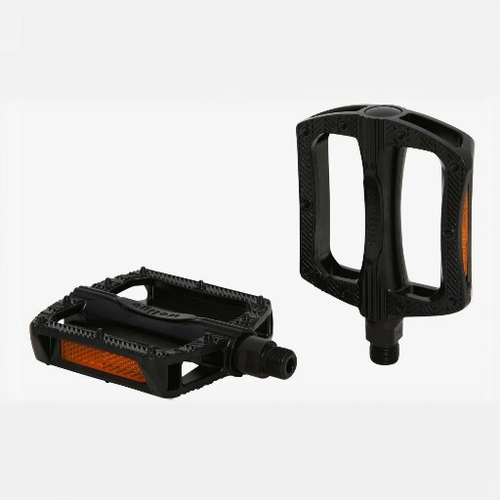 Педали Wellgo PLATFORM пластиковые, 111x99x27мм, резьба 9/16", шариковые подшипники, черные