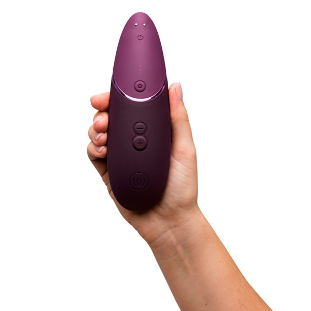 Темно-фиолетовый бесконтактный клиторальный стимулятор 17см Womanizer Next 3D Pleasure Air Stimulator in Dark Purple WZNT1SG4