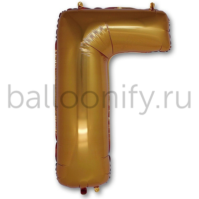 Фольгированная фигура, Буква Г 100 см Gold