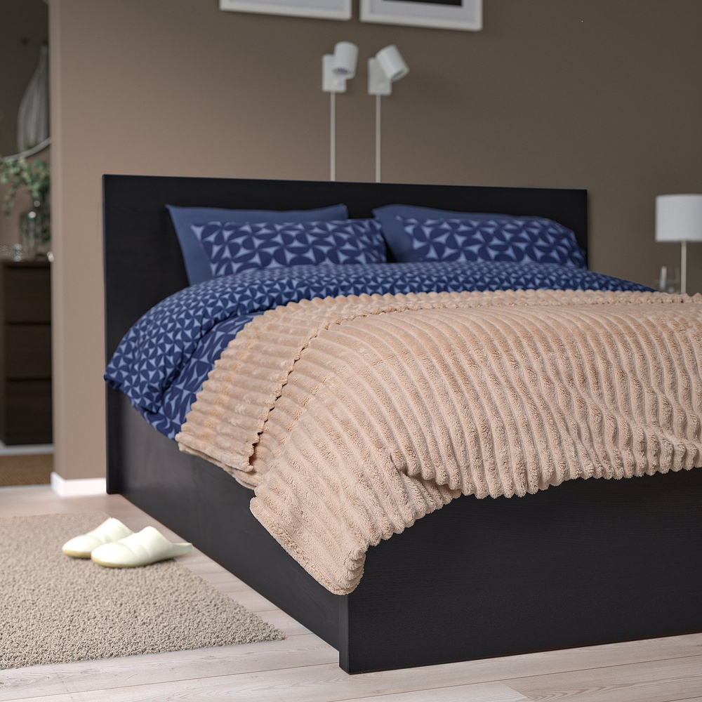 IKEA GULLSTRÅLE  (ИКЕА ГУЛЛСТРОЛЕ)  -  Плед-покрывало - светло-бежевый 230x250 см